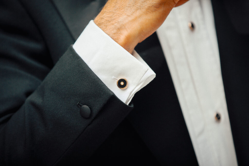 cuff link black tie accessories
